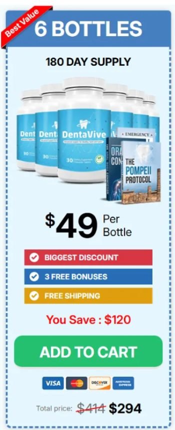 DentaVive 6 bottle bundle best value price